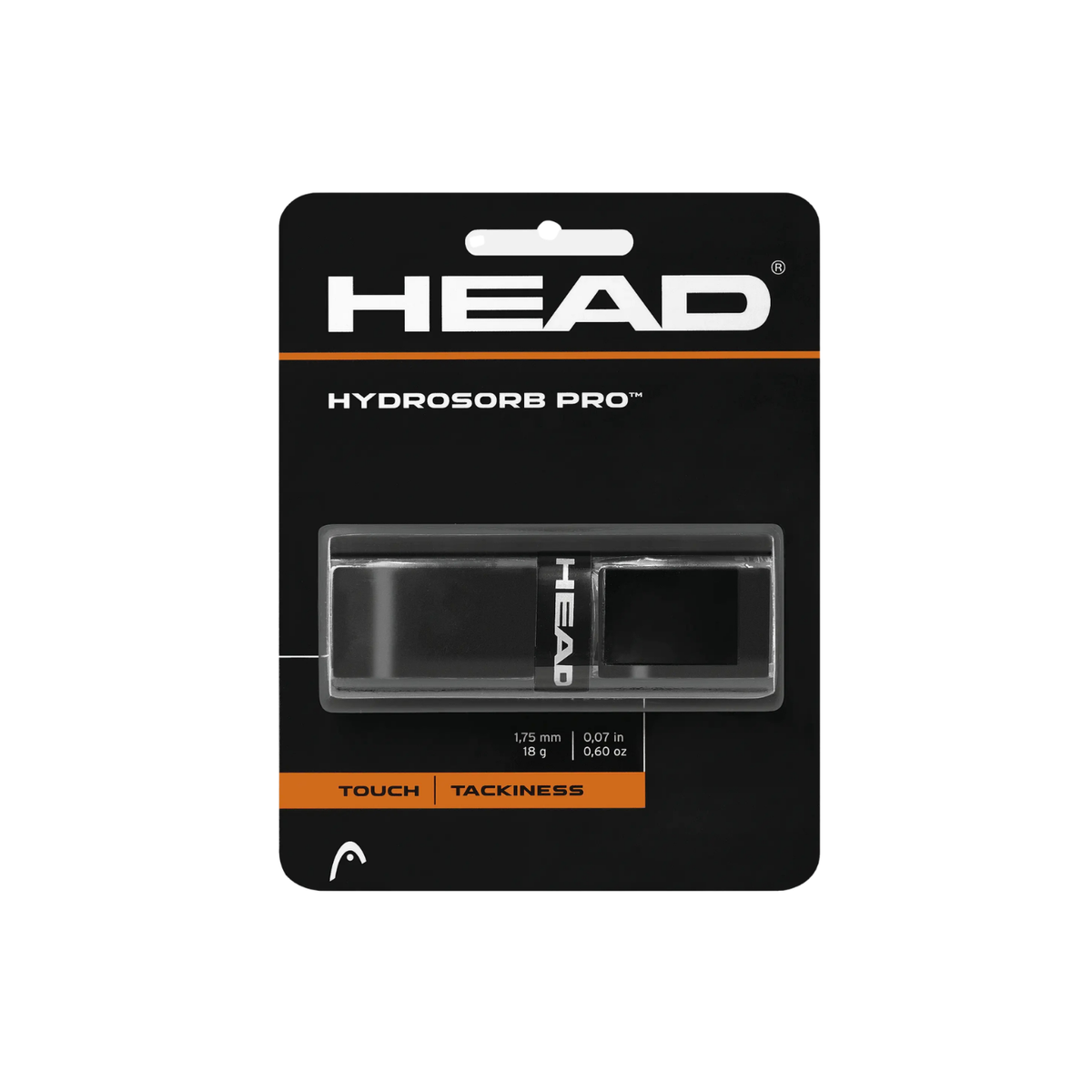 Head HydroSorb Pro Replacement Grip (Single) - Black Black One Size Grips Head