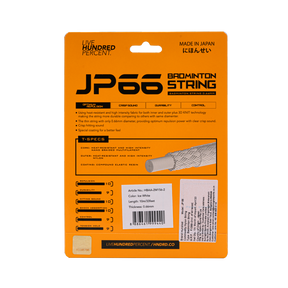 Hundred JP66 Badminton String Set - Ice White (HBAA-2M156-2) Badminton String Hundred