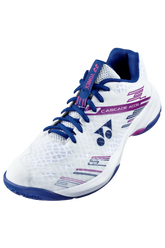 Yonex Cascade Accel Wide Badminton Shoes Mens (White/Purple)