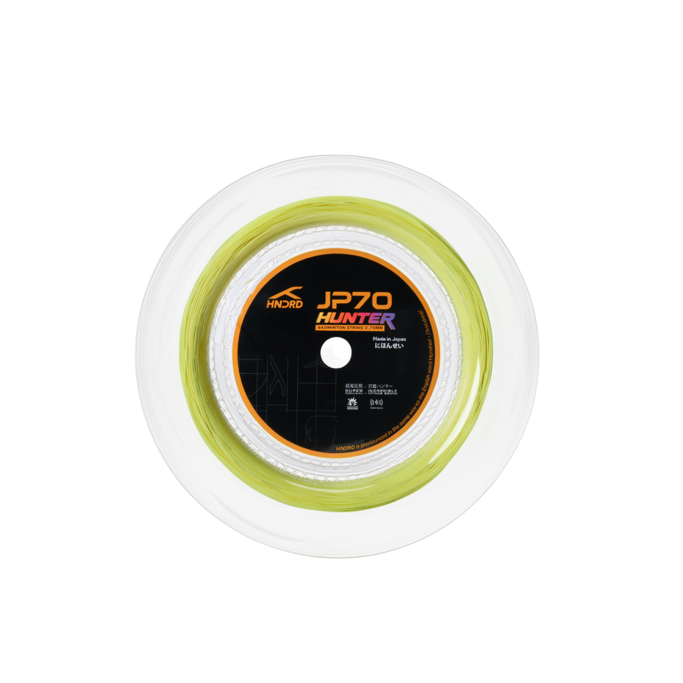 Hundred JP70 Hunter Badminton String Reel (200m) - Sorbet Lime Sorbet Lime 200 m String (Reel) Hundred