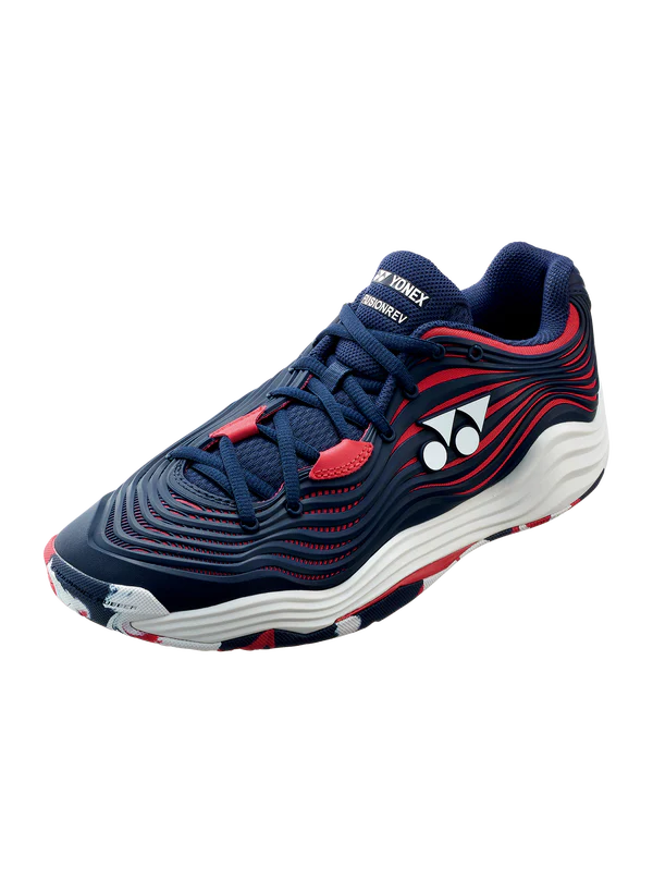 Yonex Fusionrev 5 Tennis Shoes Mens (Navy/Red)