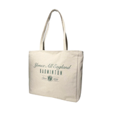 Yonex All England 1899 Luxury Zip-Top Tote Bag Oatmeal One Size Accessories Yonex