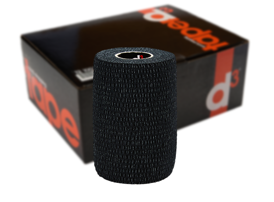 D3 Light EAB Spandex Bandage 50mmx7.5m (Black)