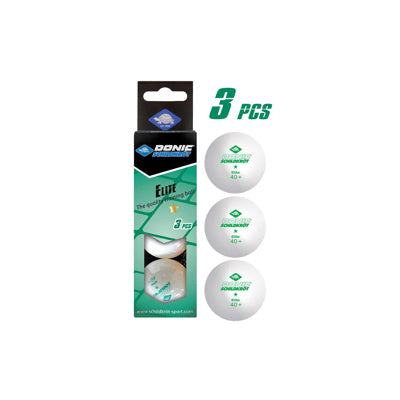 Donic-Schildkort 1-Star White Elite Table Tennis Ball (3pcs) Table Tennis Ball Donic-Schildkroet