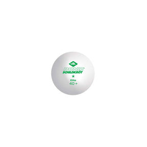 Donic-Schildkort 1-Star White Elite Table Tennis Ball (3pcs) White One Size Table Tennis Ball Donic-Schildkroet