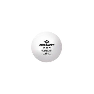 Donic-Schildkort 3-Star Champion ITTF White poly 40+ (M608540) Table Tennis Ball (3pcs)