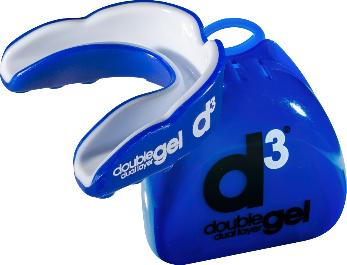 D3 Double Gel Mouthguard BLUE WHITE Accessories D3