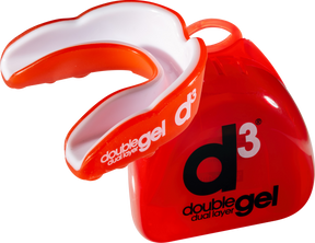 D3 Double Gel Mouthguard RED WHITE Accessories D3
