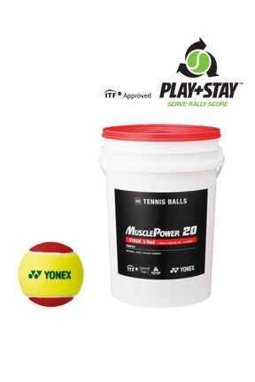 Yonex Junior Stage 3 Red Tennis Ball 60 Tub TMP-20 Tennis Balls Yonex