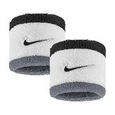 Nike Swoosh Classic Wristbands 2 Pack - White/Cool Grey/Black White Cool Grey Black One Size Accessories Nike
