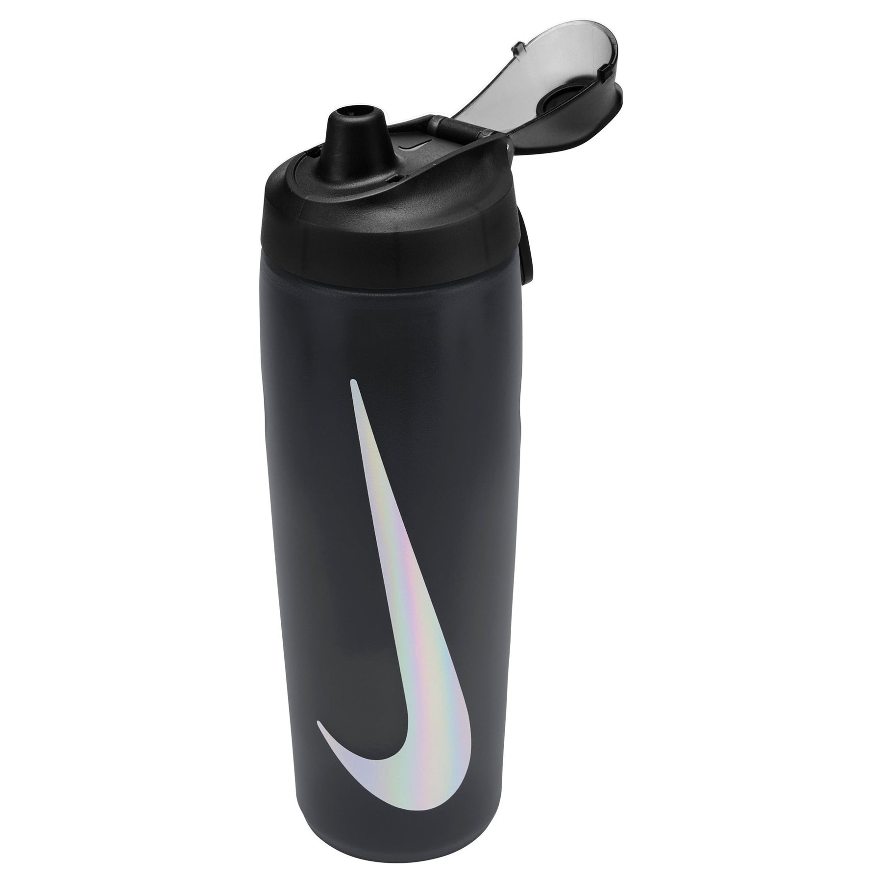 Nike Refuel Bottle Locking Lid 24oz - Black/Silver Black Black Silver One Size Accessories Nike