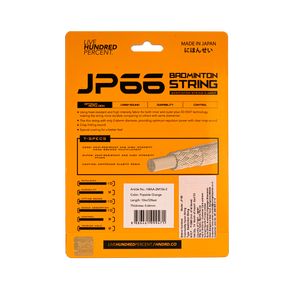 Hundred JP66 Badminton String Set - Popsicle Orange (HBAA-2M156-5) Badminton String Hundred
