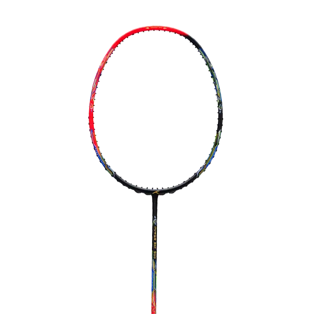 Hundred Power Ray 900 5U Badminton Racket - Black/Red