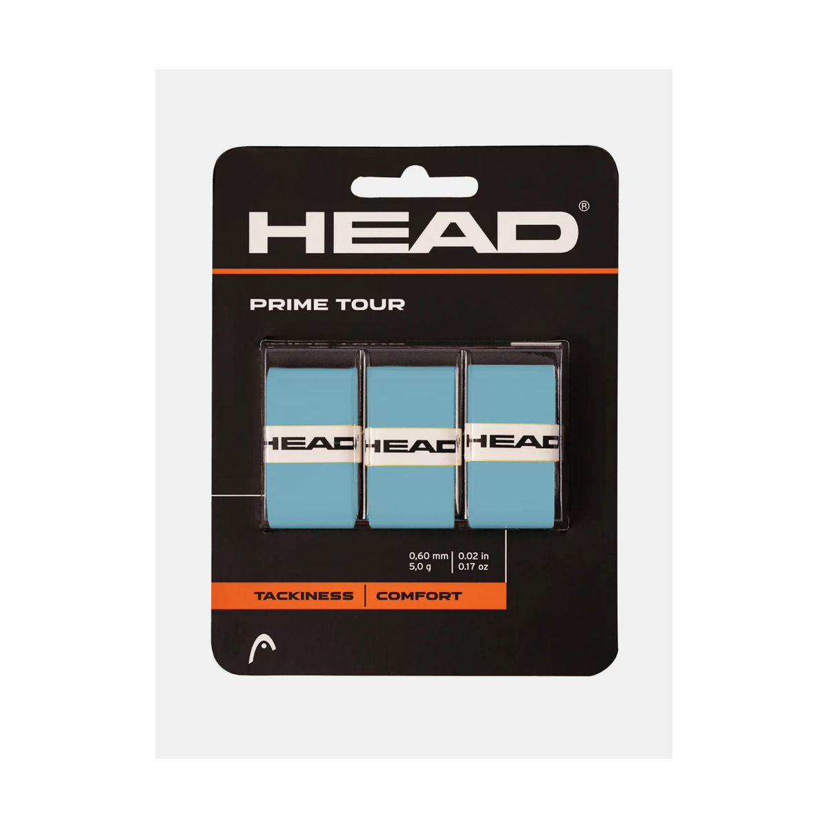 Head Prime Tour Tennis Overgrip (Pack of 3) - White Grips Head