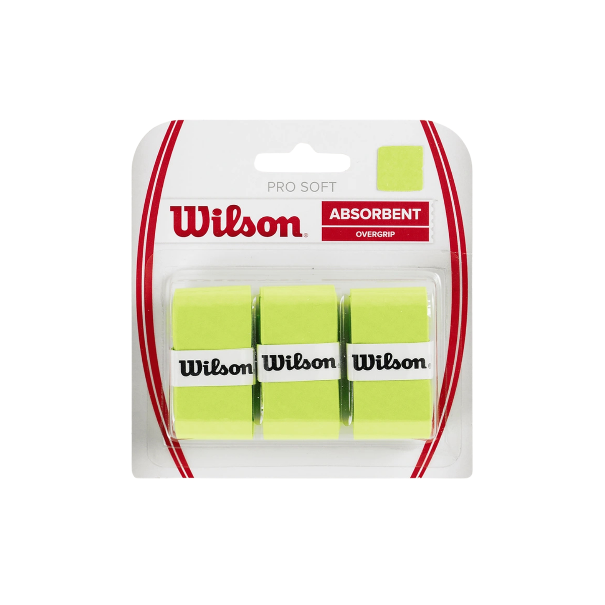 Wilson Pro Soft Overgrips (3 Pack) - Lime