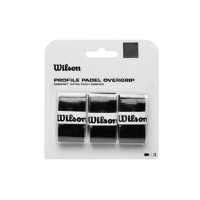 Wilson Profile Padel Overgrips (3 Pack) - Black