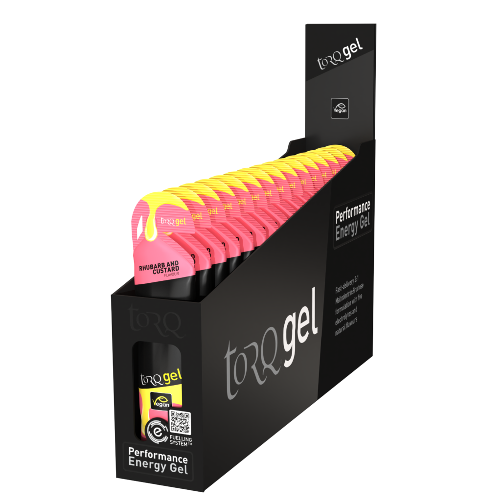 TORQ Energy Gel - Rhubarb & Custard (Box of 15 x 45g) Nutrition Torq