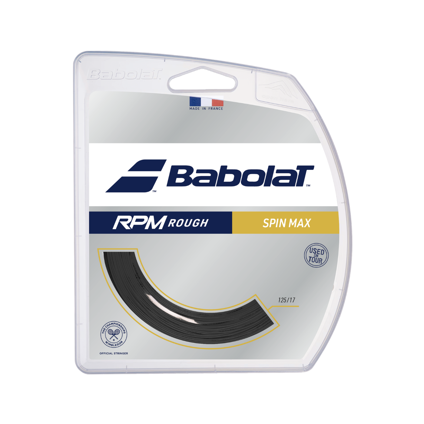 Babolat RPM Rough 1.25mm Tennis String Set (12m) - Dark Grey 12m set Dark Grey String (Packs) Babolat