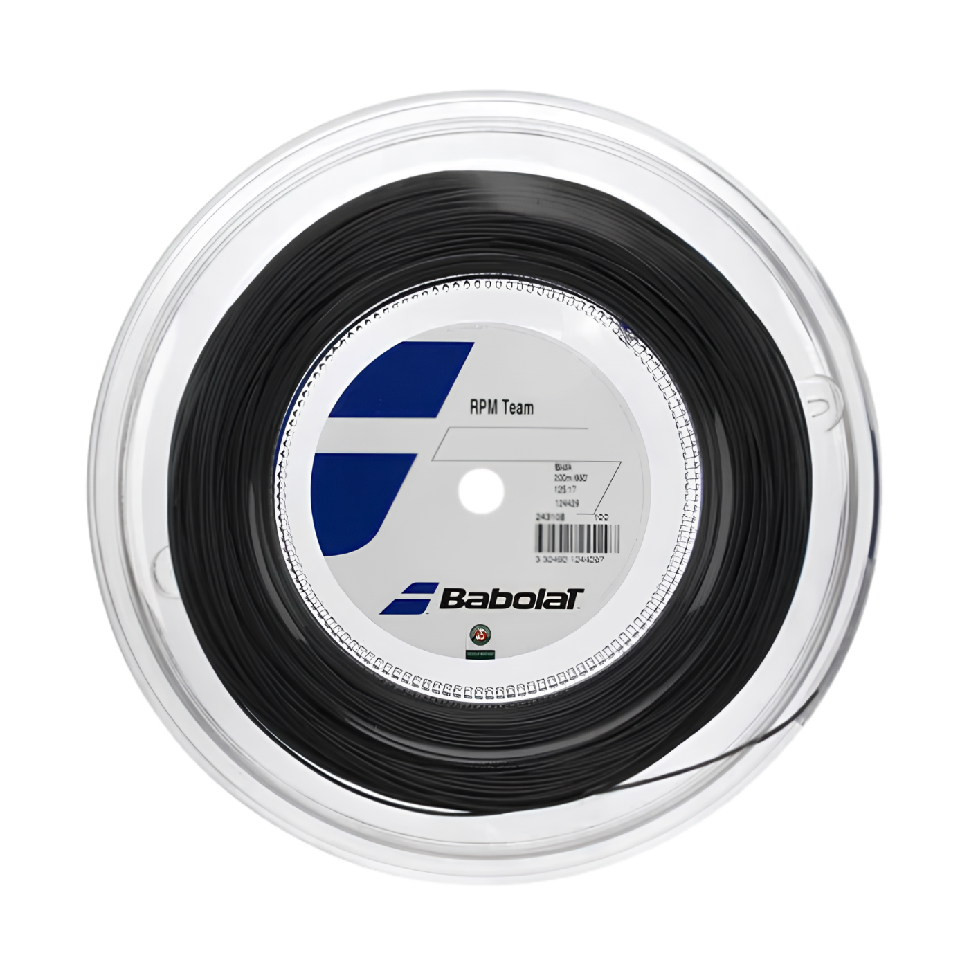 Babolat RPM Team 1.25mm Tennis String Reel (200m) - Black 200m Reel BLACK String (Reel) Babolat