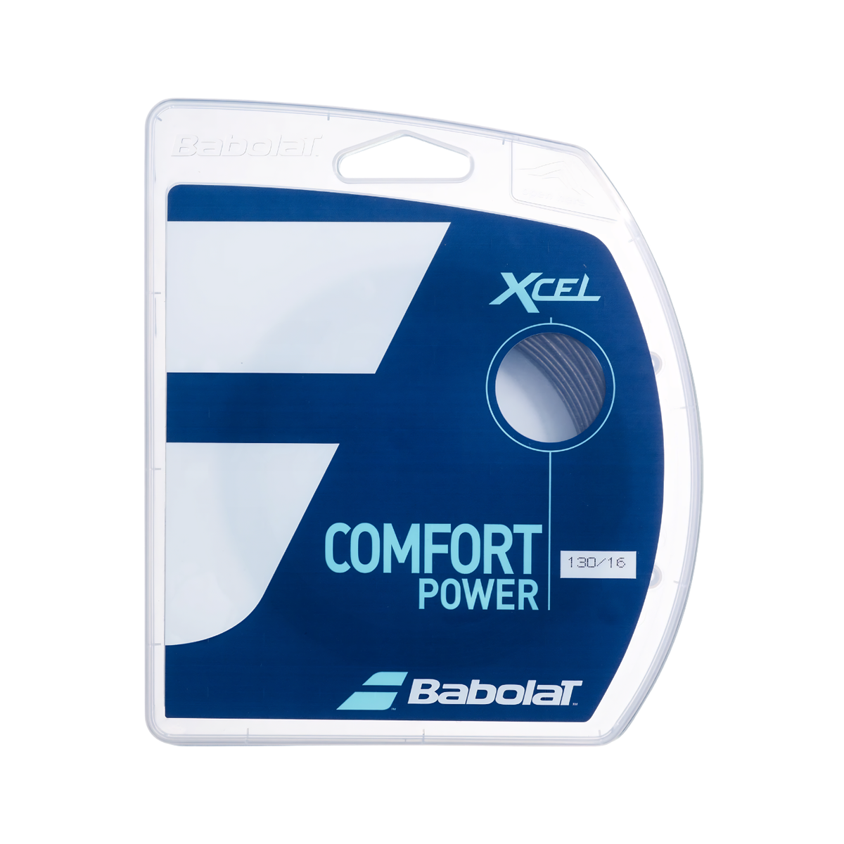 Babolat Xcel 1.30mm Tennis String Set (12m) - Black 1.30mm 12m Black String (Reel) Babolat