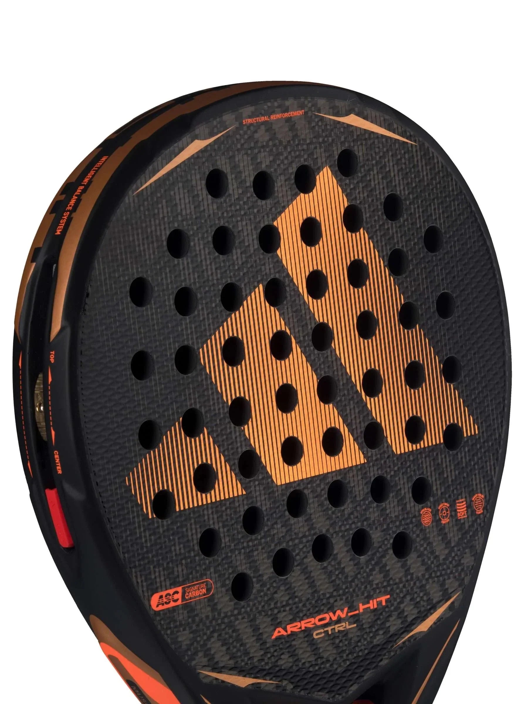 Adidas Arrow Hit Ctrl 2026 Padel Racket - Black/Orange Padel Adidas