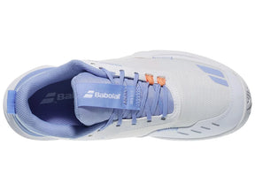 Babolat SFX Evo All Court 2026 Tennis Shoe Women - White/Forever Blue Tennis Shoes Babolat