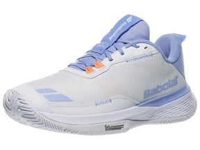 Babolat SFX Evo All Court 2026 Tennis Shoe Women - White/Forever Blue Tennis Shoes Babolat