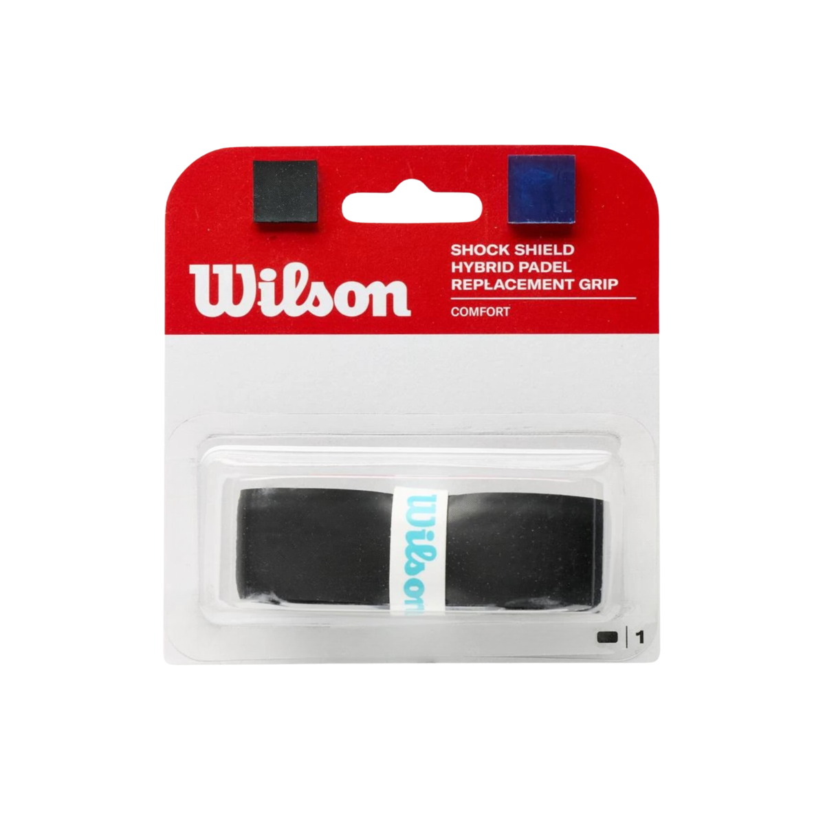 Wilson Shock Shield Hybrid Padel Replacement Grip (Single) - Black