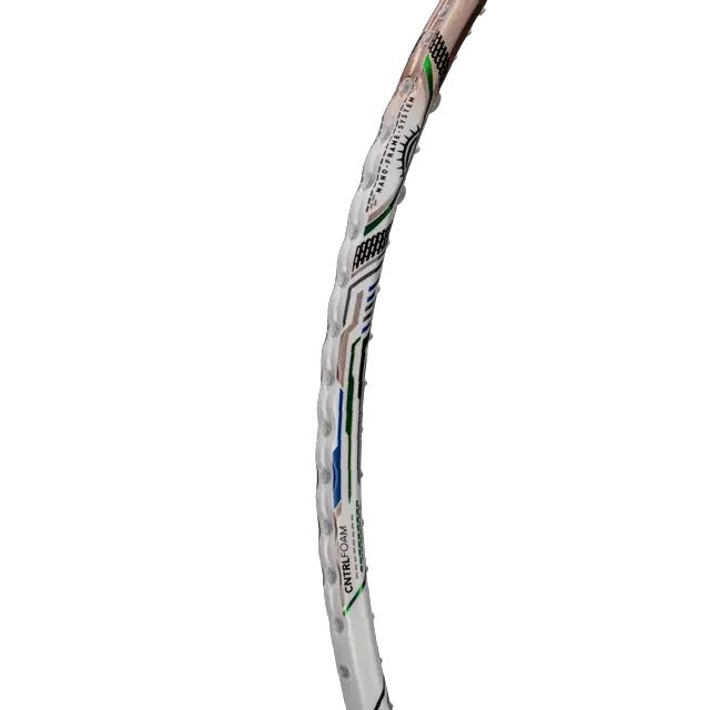 Hundred T-Fusion 800 Zoom 5U Badminton Racket - White/Gold Badminton Rackets Hundred