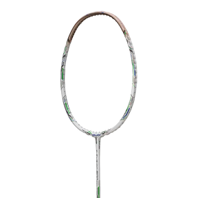 Hundred T-Fusion 800 Zoom 5U Badminton Racket - White/Gold Badminton Rackets Hundred