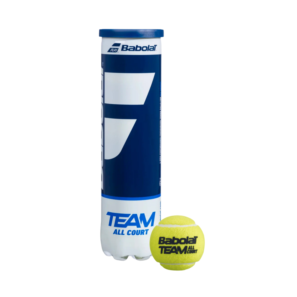 Babolat Team All Court Tennis Ball (4 ball tube) Tennis Balls Babolat