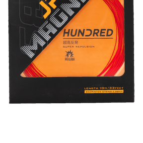Hundred JP58 Magnite Badminton String - Formula 1 Red 0.58mm/10m Set (HBAA-4M009-4) Badminton String Hundred