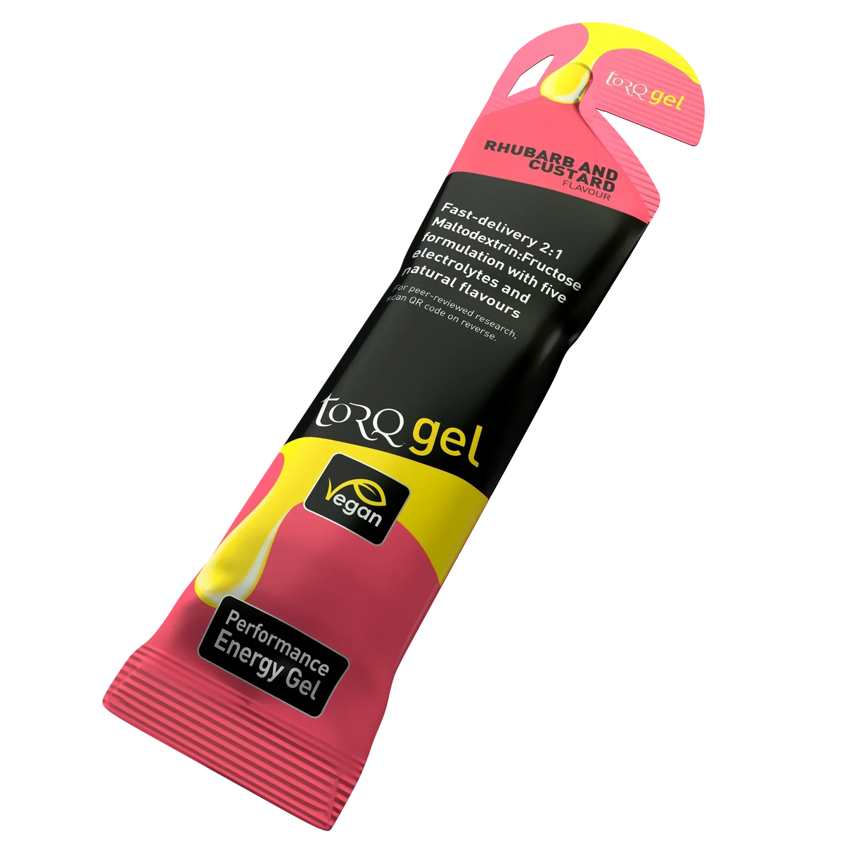 Torq Energy Gels - Single - Rhubarb Custard Rhubarb Custard Clearance Torq