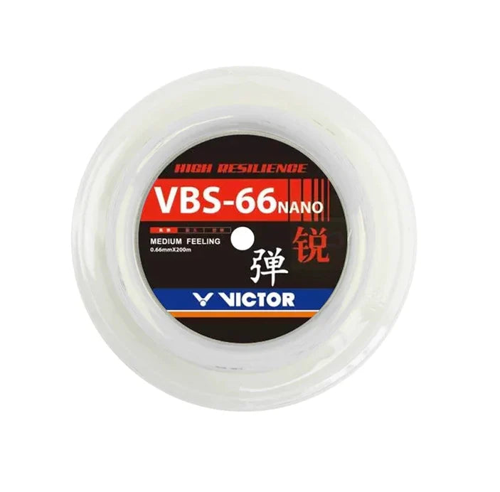 VICTOR VBS-66 NANO Badminton String (WHITE)