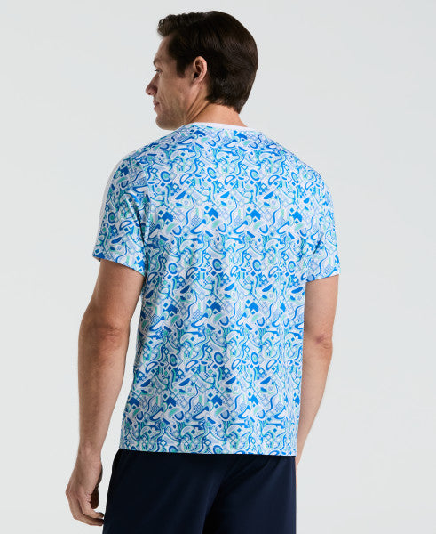 Original Penguin Short Sleeve Performance Graphic Blocked (O1KSF002) Tennis T-Shirt Men Clothing Original Penguin
