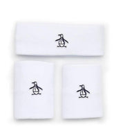 Original Penguin Solid (OGASE014) Headband and Wristband Set Unisex Accessories Original Penguin
