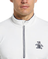 Original Penguin Long Sleeve 1/4 Zip Technical Earl (OGKSE004) Tennis Baselayer Men