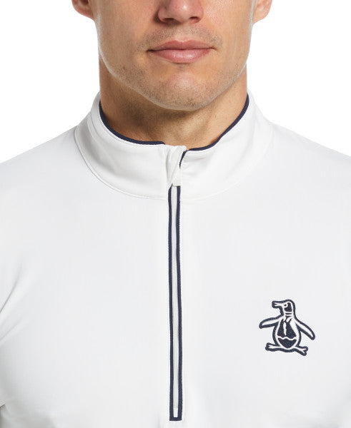 Original Penguin Long Sleeve 1/4 Zip Technical Earl (OGKSE004) Tennis Baselayer Men Clothing Original Penguin