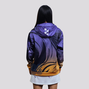 Yonex Imperial Charge – Unisex Overhead Hoodie (Celestial Purple / Pale Gold) Yonex CNY2026 Hood Sweat B Unisex Clothing Yonex
