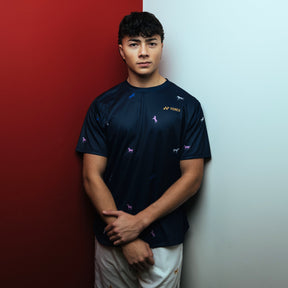 Yonex Midnight Parade – Men’s Performance Shirt (Ink Blue) Yonex CNY2026 TT C Men Clothing Yonex