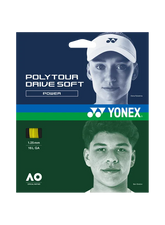 Yonex Polytour Drive Soft 1.25mm/12M Tennis String Set YELLOW 1.25mm 12M Set String (Packs) Yonex