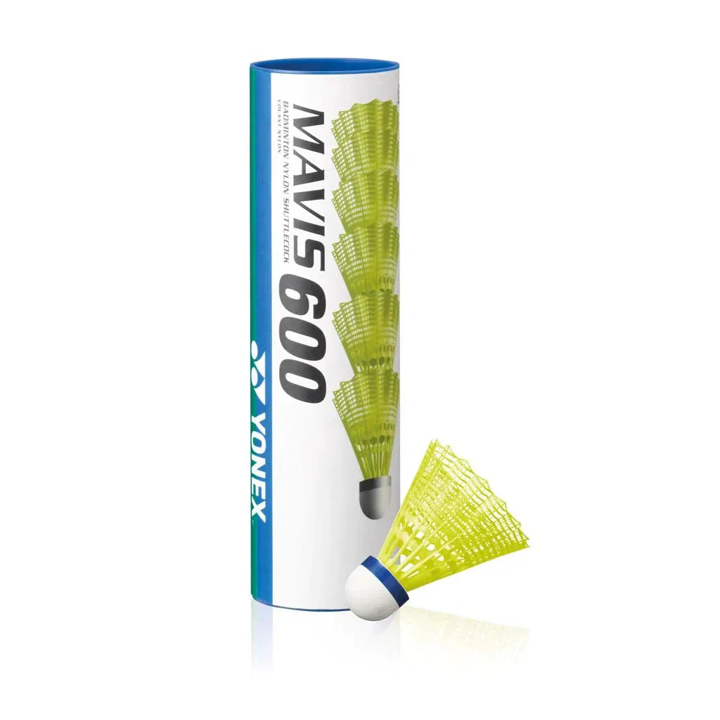 Yonex Mavis 600 1/2 doz Yellow Synthetic Shuttle Yonex